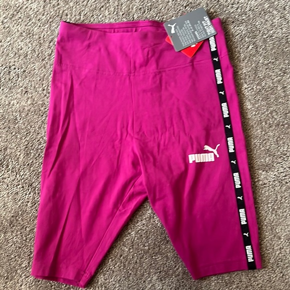 Brand new hot pink puma biker shorts xs - Picture 1 of 2